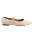 Фото #1 товара Trotters Hester T2007-270 Womens Beige Wide Canvas Mary Jane Flats Shoes 11