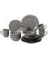 Scalloped Edge 16 Piece Service for 4 Dinnerware Set Серый - фото #1