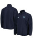 ფოტო #4 პროდუქტის Men's Navy Seattle Kraken COLD.RDY Quarter-Zip Jacket