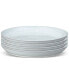 Фото #1 товара White Speckle Stoneware Coupe Dinner Plates, Set of 4