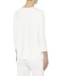 ფოტო #2 პროდუქტის Women's Serenity Knit 3/4 Sleeve Tunic Top, Regular & Petite