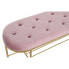 Фото #2 товара Банкетка DKD Home Decor 100 x 35 x 40 cm Розовый Позолоченный Металл