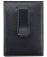 ფოტო #2 პროდუქტის Men's Leather Money Clip Card Case