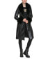 ფოტო #1 პროდუქტის Women's Faux-Fur-Trim Faux-Leather Coat