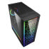 Sharkoon RGB LIT 100 - Midi Tower - PC - Black - ATX - micro ATX - Mini-ITX - Blue - Green - Red - Case fans - Front