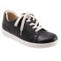 Trotters Adore T2117-001 Womens Black Leather Lace Up Lifestyle Sneakers Shoes 5