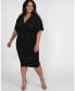 Фото #1 товара Women's Plus Size Rumor Ruched Dress