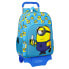 Фото #1 товара Школьный рюкзак с колесиками Minions Minionstatic Синий (33 x 42 x 14 cm)