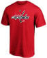 Фото #2 товара Men's Tom Wilson Red Washington Capitals Team Authentic Stack Name and Number T-shirt