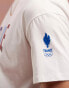 Фото #8 товара Le Coq Sportif – Equipe De France Paris 2024 Olympics – T-Shirt in Marshmallow