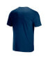 ფოტო #4 პროდუქტის Men's NFL X Staple Navy Chicago Bears Lockup Logo Short Sleeve T-shirt