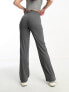 Фото #3 товара ASOS DESIGN Tall rib dad trouser in charcoal