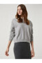 Фото #2 товара Свитер Koton Oversize Hooded Buttoned Neck