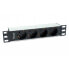 Фото #1 товара EQUIP 10´´ Cable Rack Power Strip 4 Outlets rack power strip 8 outlets 1.5 m