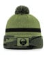 Фото #1 товара Men's Camo Buffalo Sabres Military-Inspired Appreciation Cuffed Knit Hat with Pom