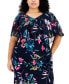 Фото #4 товара Plus Size Ruffled V-Neck Dress