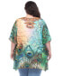 Plus Size Short Caftan with Tie-Up Neckline