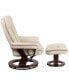 Фото #5 товара Multi-Position Stitched Recliner & Ottoman With Swivel Base