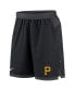 Фото #3 товара Men's Black Pittsburgh Pirates Authentic Collection Flex Vent Performance Shorts