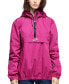 Фото #1 товара Women's Mesh Lined Pullover Anorak Track Jacket Windbreaker, up to 2XL