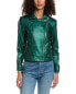 Joseph Ribkoff Moto Jacket Women's Green Xxxl