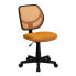 Mid-Back Orange Mesh Swivel Task Chair