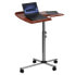 Фото #1 товара Angle And Height Adjustable Mobile Laptop Computer Table With Cherry Top