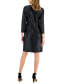 ფოტო #2 პროდუქტის Women's Faux-Leather Classic Faux-Wrap Dress