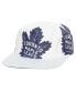 Men's White Toronto Maple Leafs In Your Face Deadstock Snapback Hat