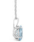 ფოტო #3 პროდუქტის Topaz (3-5/8 ct. t.w.) Pendant Necklace in 14K White Gold