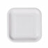 Plate set Algon Disposable White Cardboard Squared 20 cm (36 Units)