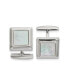 Фото #1 товара Stainless Steel Polished Square Cufflinks