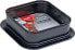 TRITON Tortownica kwadratowa Czarna Non-Stick 23,5cm Tort