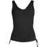 Фото #12 товара Women's Adjustable V-neck Underwire Tankini Swimsuit Top Adjustable Straps