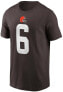 Фото #2 товара Men's Cleveland Browns Baker Mayfield Name & Number T-Shirt