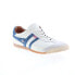 Фото #3 товара Gola Harrier 50 CMA001 Mens White Leather Lace Up Lifestyle Sneakers Shoes