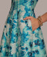 Фото #1 товара Women's Floral-Jacquard Strapless Midi Dress
