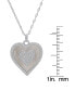 Macy's mother of Pearl and Cubic Zirconia Heart Pendant