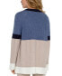 Фото #2 товара Women's Colorblocked Cardigan Sweater