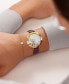 Фото #4 товара Наручные часы Anne Klein Women's Teal & Gold-Tone Bracelet Watch 30mm.