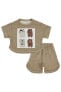 Фото #1 товара Комплекты и форма Civil Baby Детский костюм 6-18 месяцев Молочный кофе