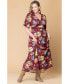 Plus Size Vienna Kimono Sleeve Long Maxi Dress