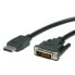 VALUE DisplayPort Cable - DP-DVI (24+1) - M/M 3 m - 3 m - DisplayPort - DVI-D - Male - Male - Black