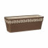 Self-watering planter Stefanplast Gaia Brown Plastic 18 x 17 x 49,5 cm (12 Units)