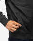 Фото #5 товара Men's Canvas Flap Pocket Full Zip Sweater Jacket with Sherpa Hood