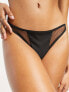 Wolf & Whistle Exclusive Fuller Bust mix & match high leg bikini bottom in black mesh