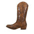 Фото #3 товара Roper Riley Flextra Glitter Snip Toe Cowboy Womens Brown Casual Boots 09-021-15