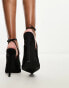 Фото #2 товара Simmi London Wide Fit Landen platform heeled court shoe in black satin