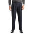 Фото #1 товара George Regular Pleated Cuffed Microfiber Dress Pants Men's 40 x 30 Navy Pull-On