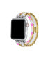 ფოტო #1 პროდუქტის Women's Summer Pink Beaded Band for Apple Watch 38mm, 40mm, 41mm, 42mm, 44mm, 45mm, 49mm